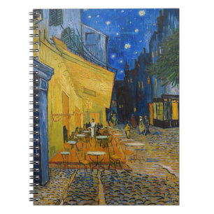 Caderno Espiral Vincent van Gogh - Terraço do Café à Noite