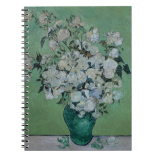 Caderno Espiral Vincent van Gogh   um vaso dos rosas, 1890