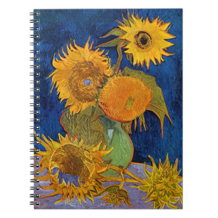 Caderno Espiral Vincent van Gogh - Vase com Cinco Girassóis