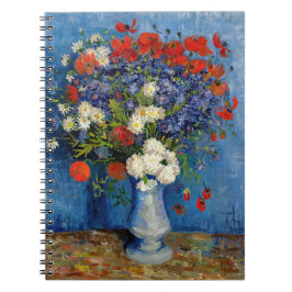 Caderno Espiral Vincent van Gogh - Vase com Cornflower e Poppies