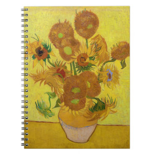 Caderno Espiral Vincent van Gogh - Vase com Quinze Girassóis