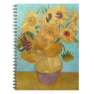 Caderno Espiral Vincent Van Gogh - Vaso com Doze Girassóis
