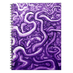 Caderno Espiral Vinhas de Roxo