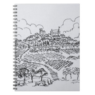 Caderno Espiral Vinhas de Sancerre Vale do Loire, França