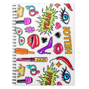 Caderno Espiral "Vinhetas de tendências  