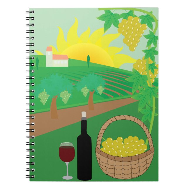 Caderno Espiral Vinícola (Frente)