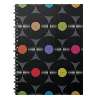 Caderno Espiral Vinil Geométrico: Fundo Simples Sem Olhos.