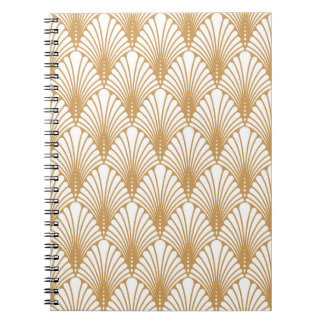 Caderno Espiral Vintage Arabesque Geométrico Sem Olhos Padrão