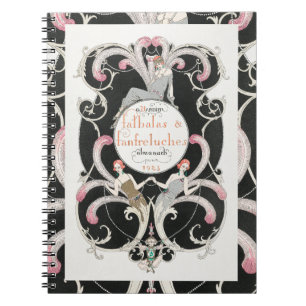 Caderno Espiral Vintage Art Deco - Ilustração do 1920 George Barbi