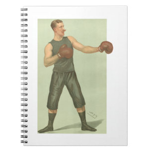 Caderno Espiral Vintage Boxer com Trunfos Verdes Longos