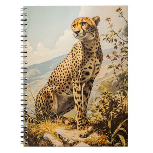 Caderno Espiral Vintage Cheetah