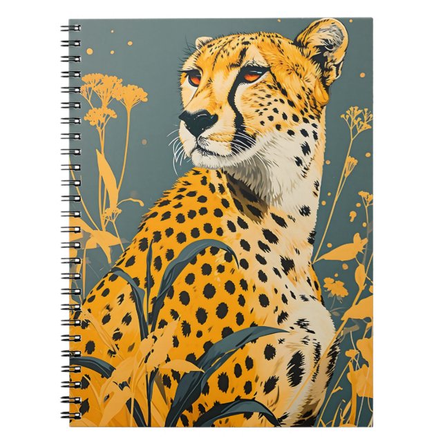 Caderno Espiral Vintage Cheetah (Frente)