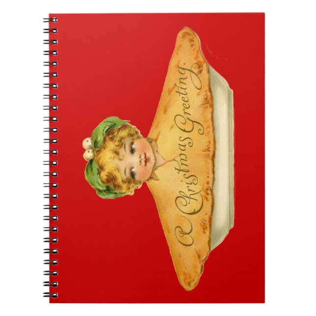 Caderno Espiral Vintage Child & Pie (Frente)