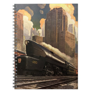 Caderno Espiral Vintage City, T1 Comboio Duplex em Caminhos de Fer