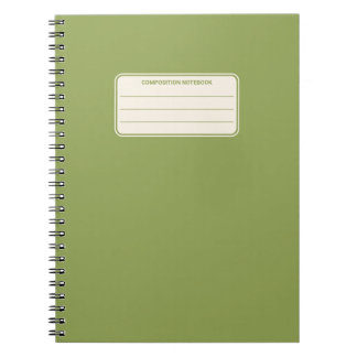 Caderno Espiral Vintage Classic Solid Color Composition