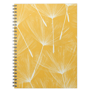 Caderno Espiral Vintage Dandelions: Padrão Invisível