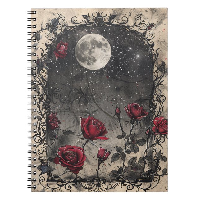 Caderno Espiral Vintage Dark Gothic (Frente)