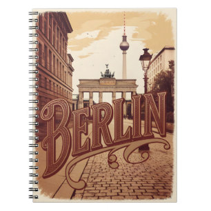 Caderno Espiral Vintage de Berlim