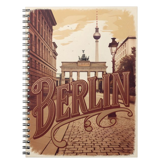 Caderno Espiral Vintage de Berlim (Frente)