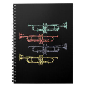 Caderno Espiral Vintage de trompete