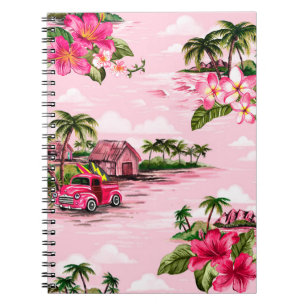 Caderno Espiral Vintage, design de pano de casca-de-galinha do Hav