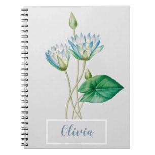 Caderno Espiral Vintage Egípcia Lotus Flower