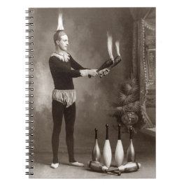Caderno Espiral Vintage Fire Juggler