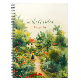 Caderno Espiral Vintage Floral Garden Notebook