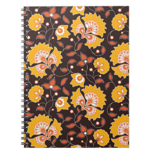 Caderno Espiral Vintage Floral Invisível