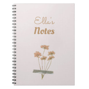 Caderno Espiral Vintage Floral Scrapbook Flowers Nome