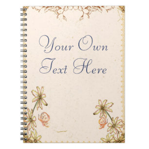 Caderno Espiral Vintage Flowers Wedding