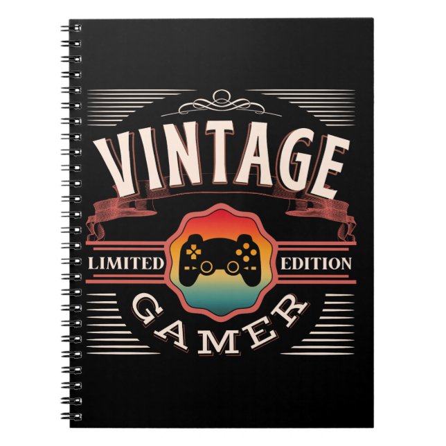 CADERNO ESPIRAL VINTAGE GAMER LIMITED EDITION (Frente)