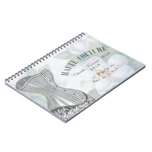 Caderno Espiral Vintage Haute Couture Fashion