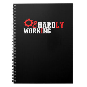 Caderno Espiral Vintage mal funciona tipografia engraçada essencia
