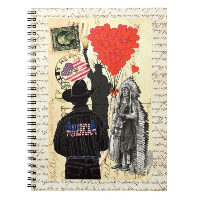 Caderno Espiral Vintage Merica (Frente)