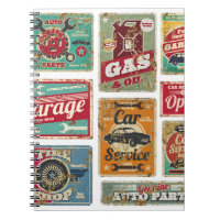 Vintage metal do posto de carro vintage e do posto