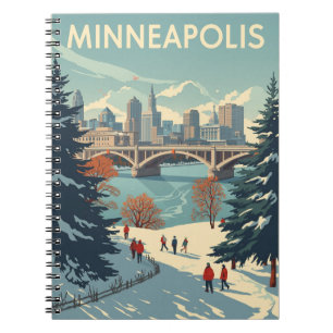 Caderno Espiral Vintage Minneapolis
