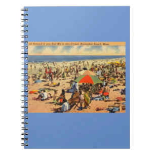 Caderno Espiral Vintage Nantasket Beach, Massachusetts
