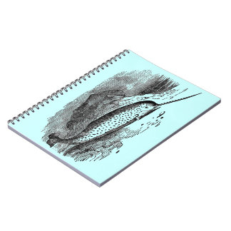 Caderno Espiral Vintage Narwhal