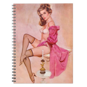 Caderno Espiral Vintage Naughress Pin Up