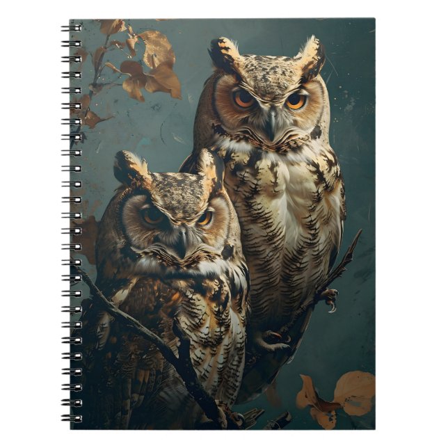 Caderno Espiral Vintage Owls (Frente)