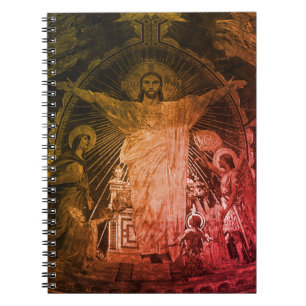 Caderno Espiral Vintage Paris principal mosaico Sagrado Coração Je