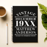 Caderno Espiral Vintage personalizada envelhecida em perfeição<br><div class="desc">Vintage personalizada envelhecida até à perfeição design pode ser um presente excelente para seus amigos ou familiares,  ou você mesmo pode usá-lo.</div>