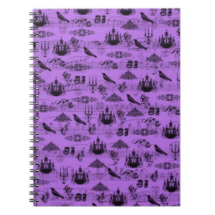 Caderno Espiral Vintage Purple Halloween