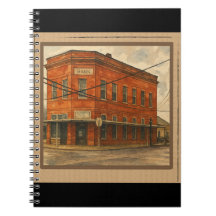 Vintage Red Brick Bank - Pequena Nostalgia