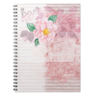 Caderno Espiral Vintage Roses