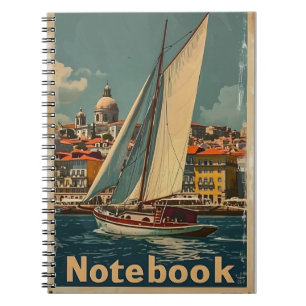 Caderno Espiral Vintage Sailing Boat Lisboa