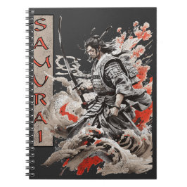 Caderno Espiral Vintage Samurai Design