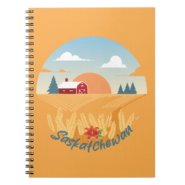 Caderno Espiral Vintage Saskatchewan (Frente)