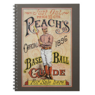 Caderno Espiral Vintage Sports Baseball, Arte de Cobrir do Guia Re